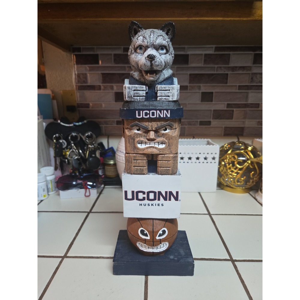 Connecticut Huskies 16" Team Tiki Totem